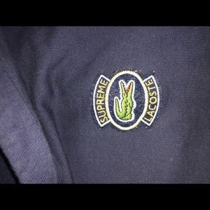 Supreme LACOSTE Hoodie Navy